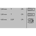 Set segmenti 102mm 3x3x4mm