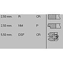Set Segmenti 2.5x2.5x5.5mm